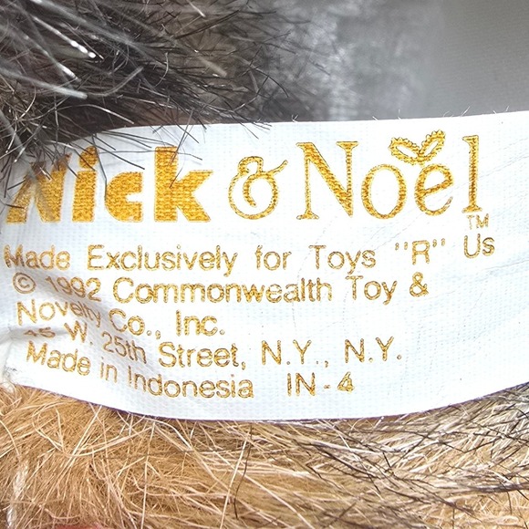 1992 VTG Nick & Noel Christmas Calico Cat Commonwealth/Toys R Us 18 in - Picture 8 of 11